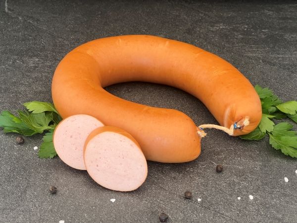 Fleischwurst ohne Knoblauch vom Offenstallschwein