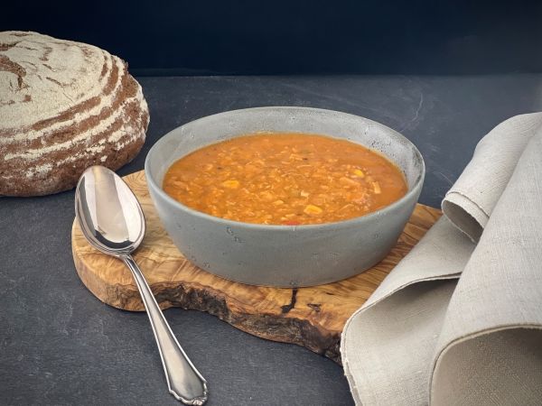 Gyrossuppe im Schlauch