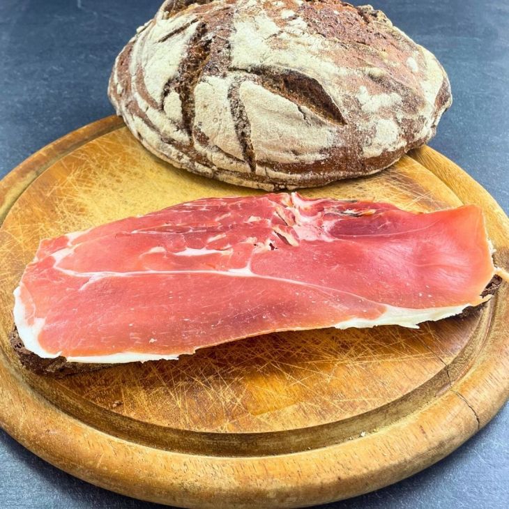 Serrano-Schinken - geschnitten